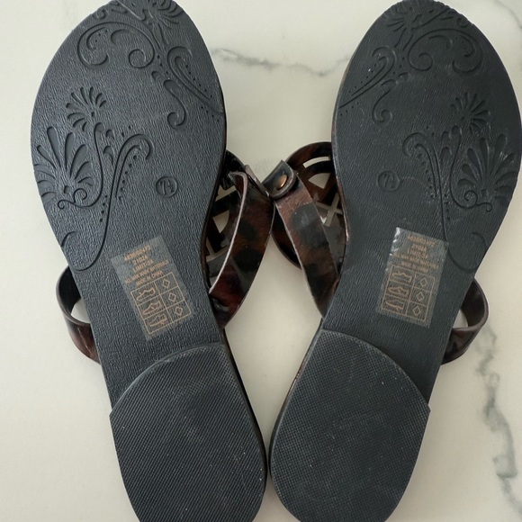 Pierre Dumas Brown and Gold Sandals Size 7 - Picture 3 of 3